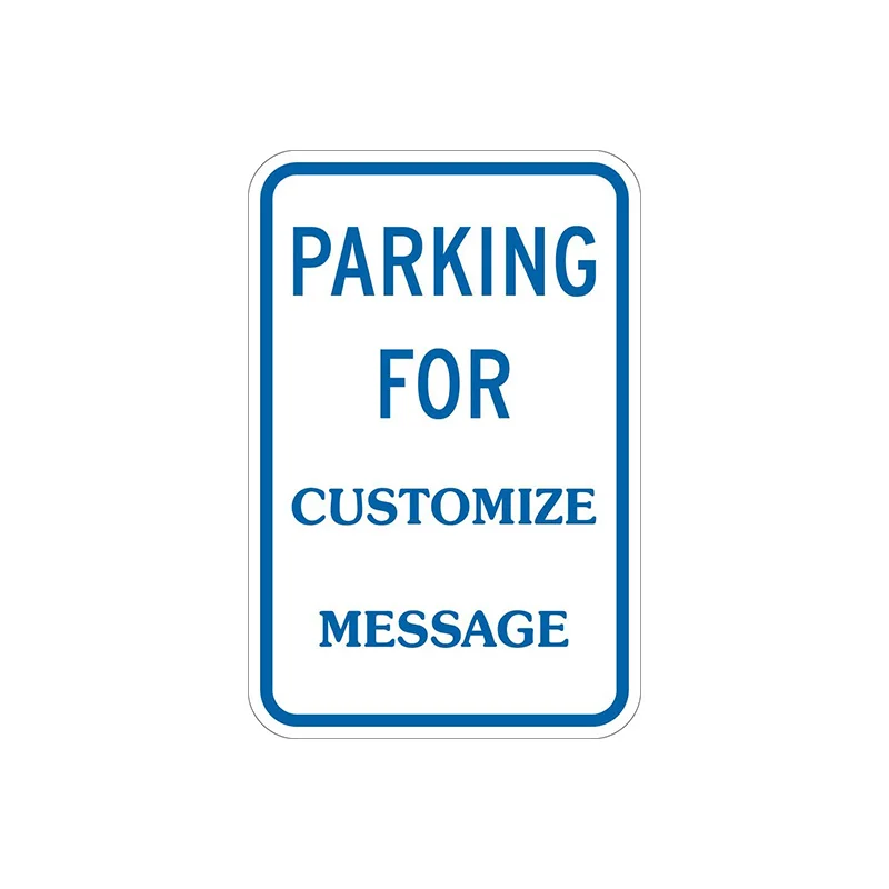 Reflective sticker traffic Buses Only Parking wall decor Sign which can Add Timings and aluminum sign cabinets