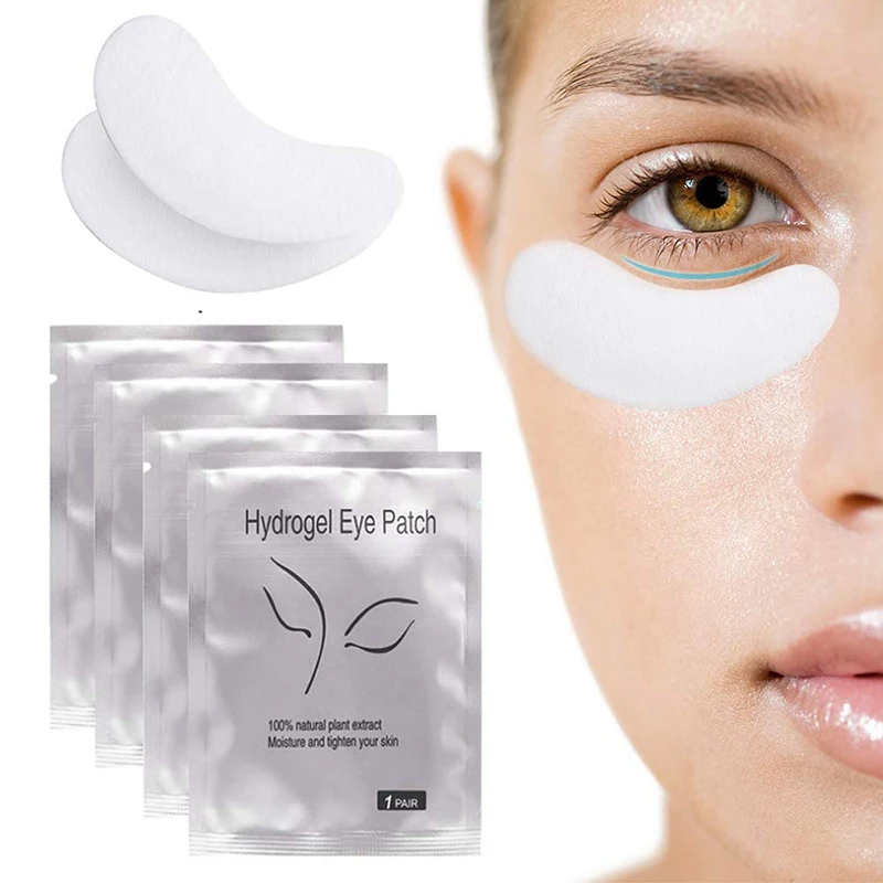 Low MOQ natural eyelash extension under eye gel pads patch lash lift under eye patches