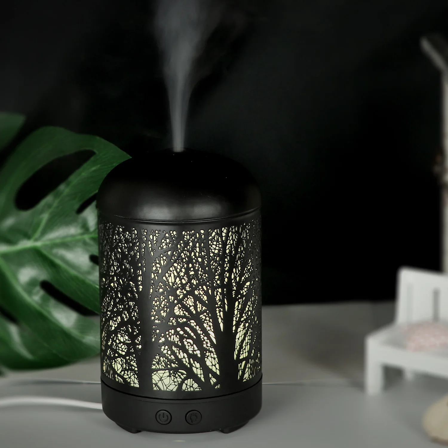 100ml Iron LED Light Lamp Deerma Humidifier Humidifier Electronic Desktop Portable Air Humidifier For Car Home Office