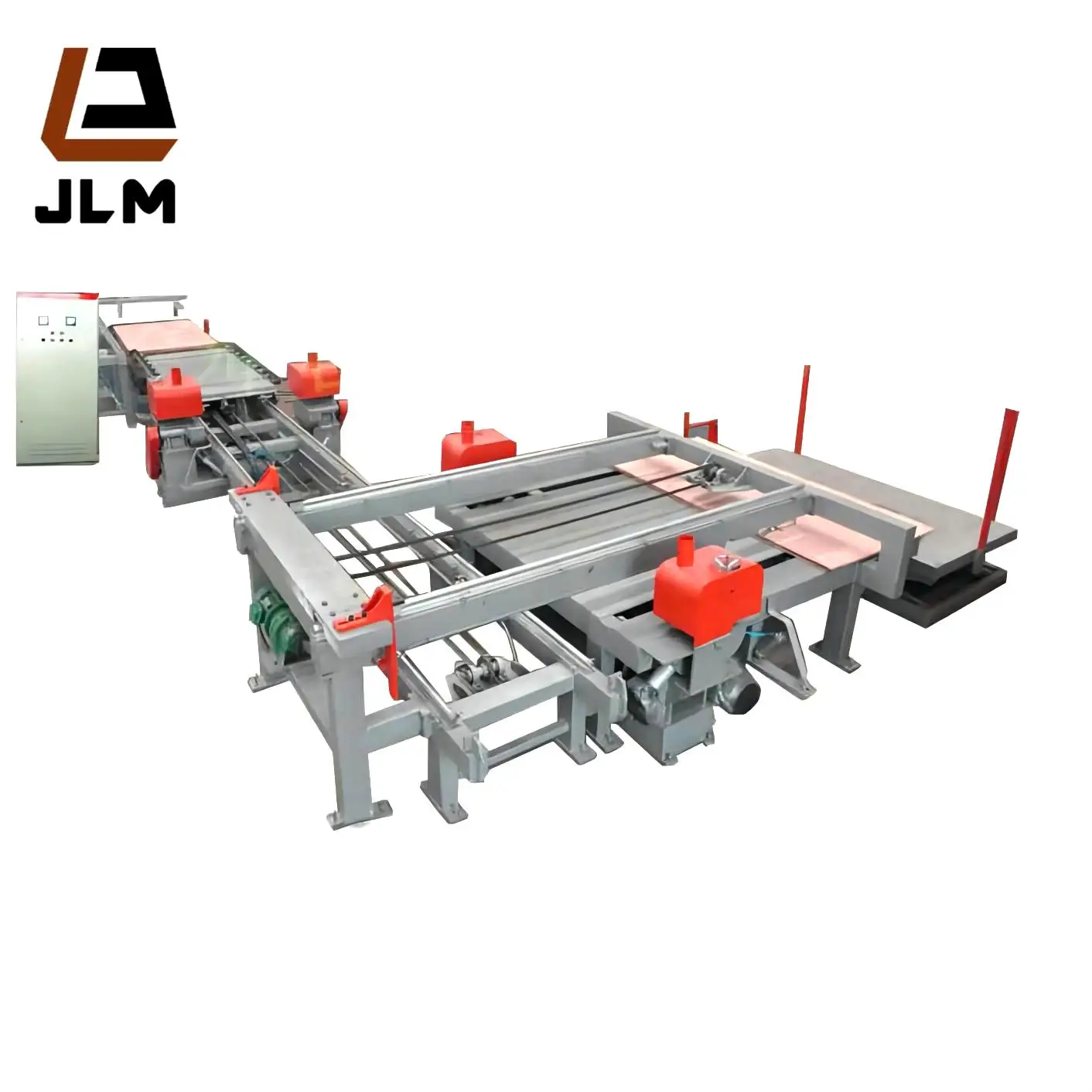 Jinlun CNC Automatic  adjustable plywood cutting saw/ veneer edges trimming machine