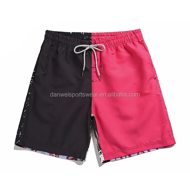 Изготовленный На Заказ Цветная печать логотипа быстросохнущая занятий серфингом на доске, легкие шорты пляжные шорты для купания