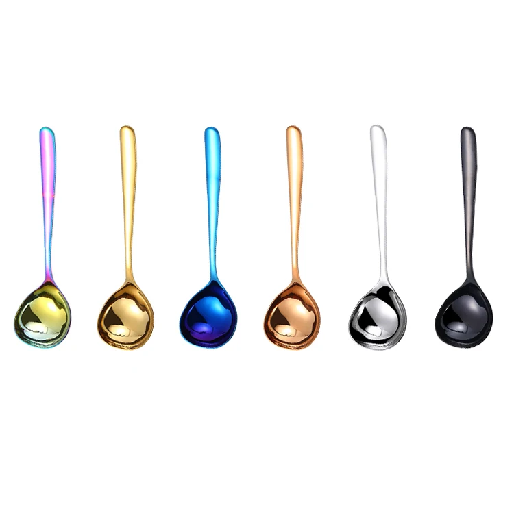 New Product Ideas Kitchen Accessories Cooking 8 Inch Soup Scoop 304 Stainless Steel Delicate Stirring Spoons