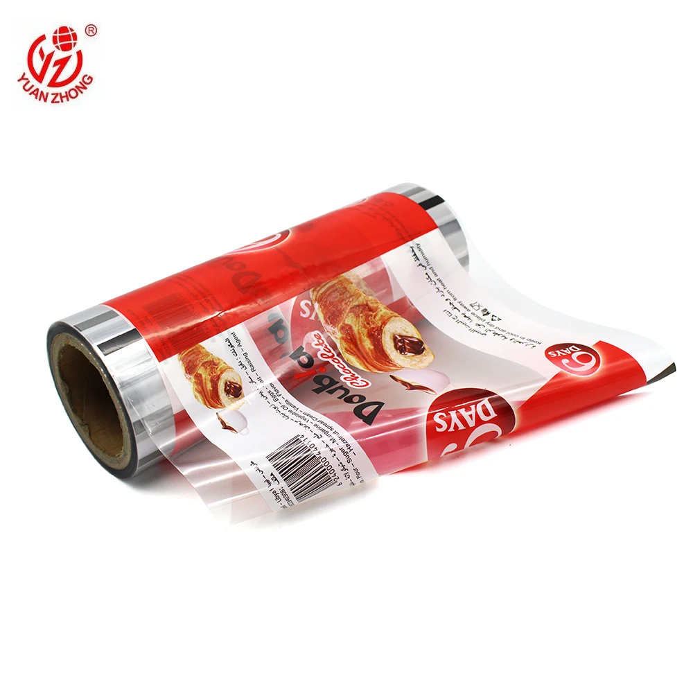 Factory Supply Custom Printed Sachet Packaging Film Flexible Packaging Film Laminated Plastic Film Rolls For Croissant