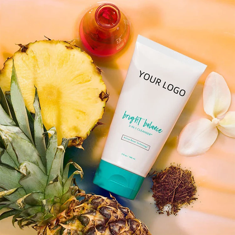 Oem Private Label Whitening Cleansing Milk Washing Face Organic Facial Cleanser Face Wash