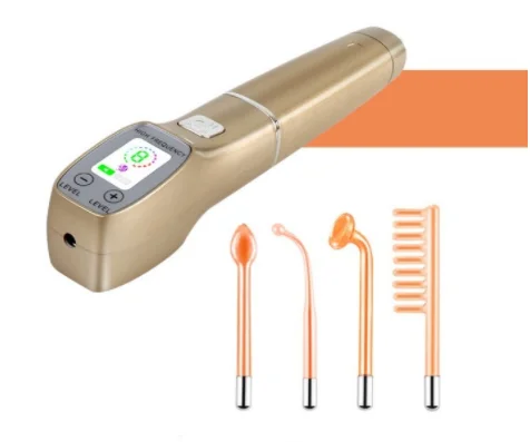 high frequency skin facial massager facial machine acne removal therapy portable electrode high frequency