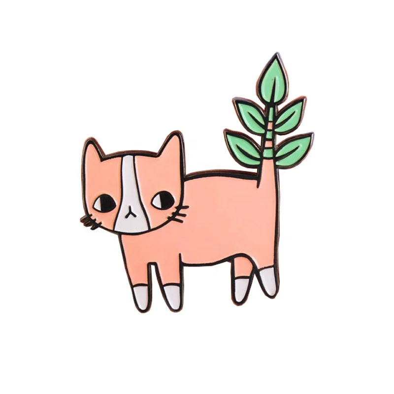 
Wholesale Custom Fancy Animal Cat Enamel Brooch Pin Soft Lapel Pin Badges 