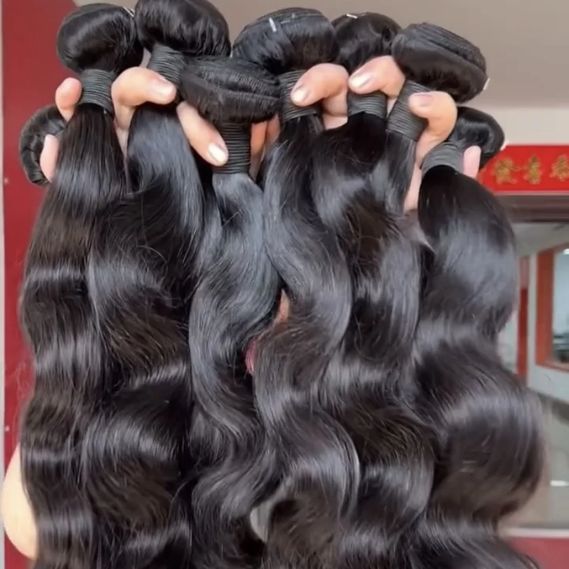 Unprocessed Raw Hair Wavy Bundle Hair Vendors Vietnamese Cuticle Aligned Raw Human Hair Weave
