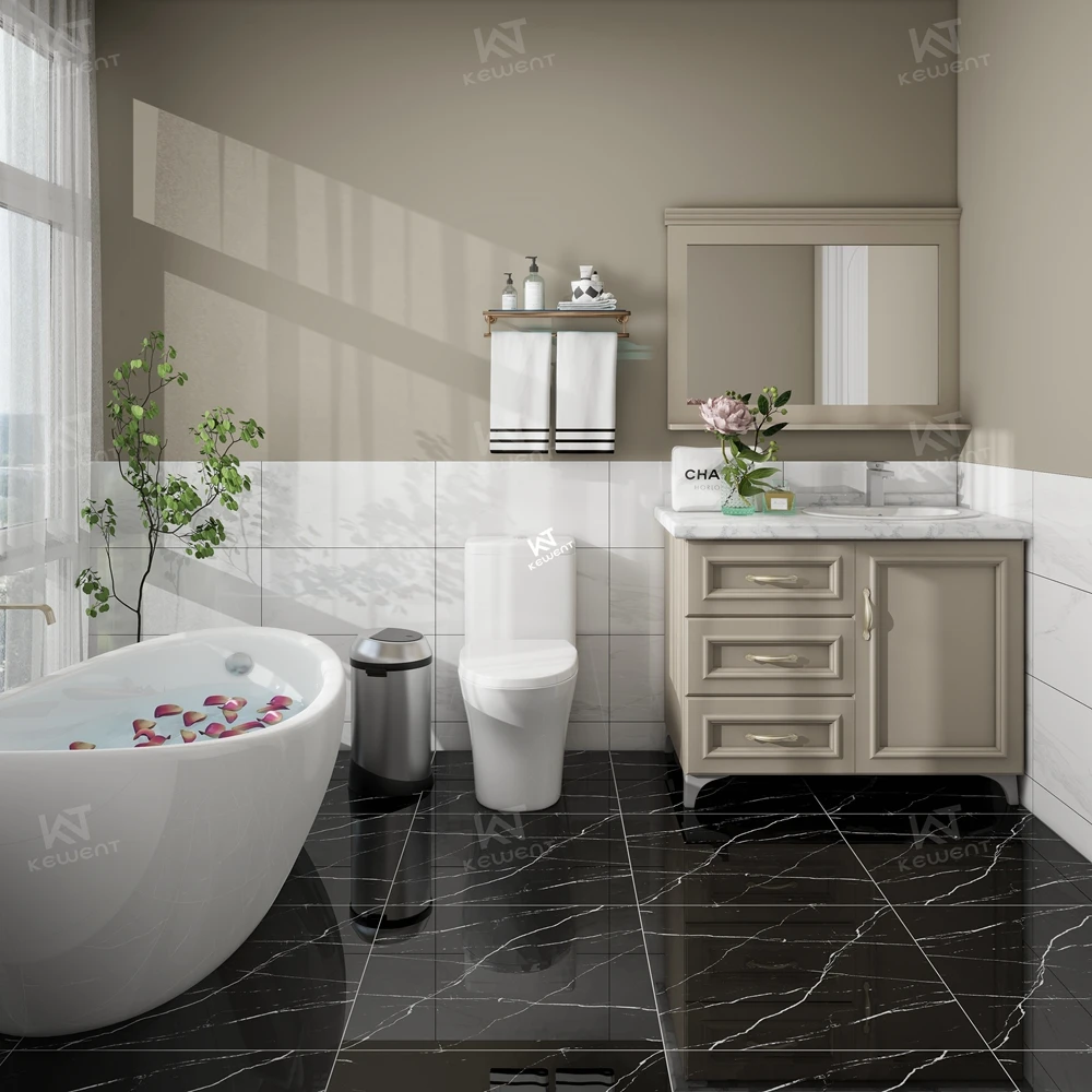 Китай 60x60 декоративная супер черная фарфоровая Глянцевая керамическая плитка