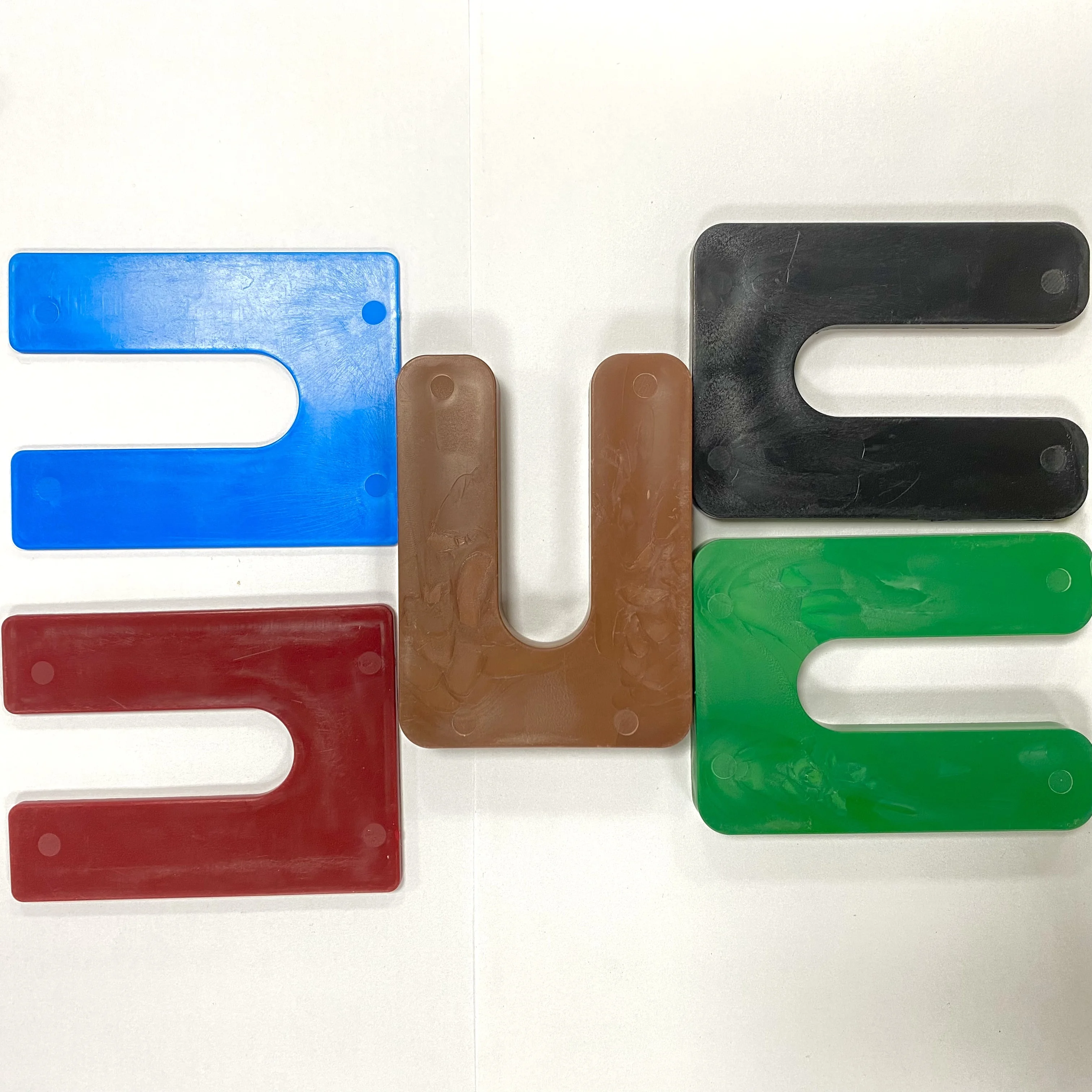 1/2' Window Packer Plastic Shims Structural Horseshoe U Shaped Tile Spacers Horseshoes Shims Plastic Packers for Leveling