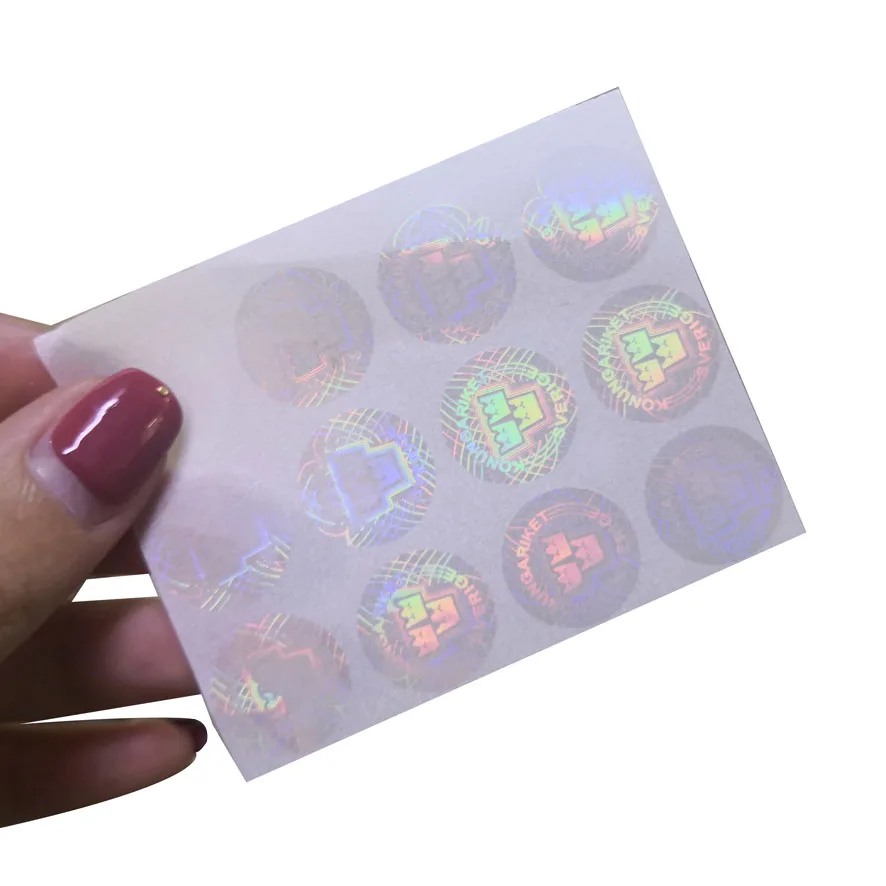 Custom logo transparent 3D laser hologram sticker printable hologram labels
