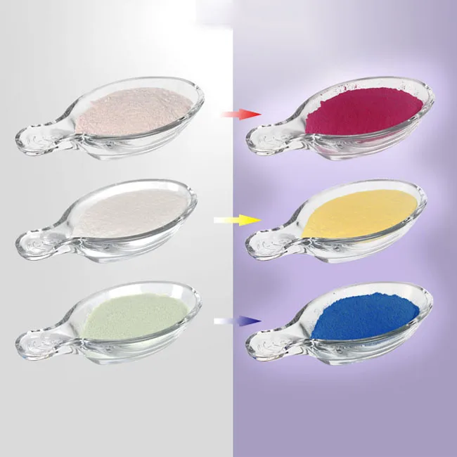 Wholesale Sunlight Color Change Powder Photochromic Pigment Powder for T-shirt,Coating,Ink,Plastic