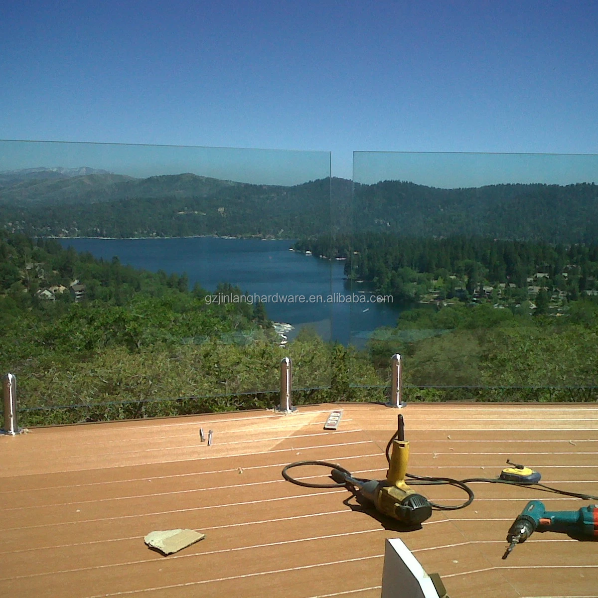 Railing Glass Balustrade for Tempered Glass Stairs Balustrades & Staircase Handrails for outdoor steps