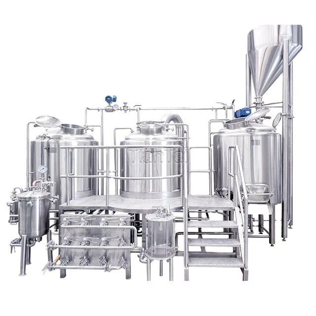 Tiantai 600L 6HL 5BBL stainless steel steam two vessel semiauto micro brewery equipment uk
