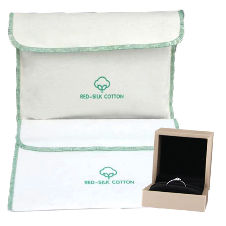 High Quality Biodegradable Sustainable Cotton Gift Packing Bags Cotton Bag Envelope Bag With Ribbon