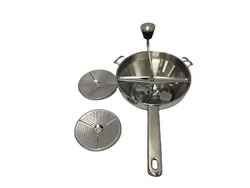 Rotary Food 304 Stainless Steel Vegetable Mill Strainer Potato Masher Grinder with 3 Milling Discs food mill