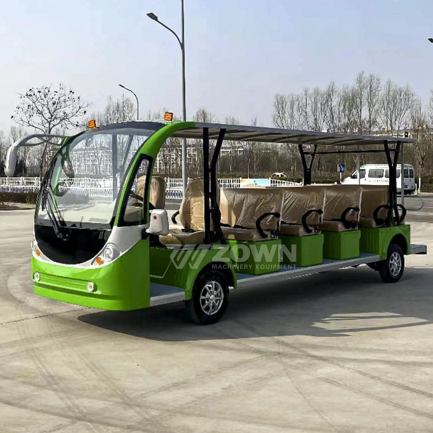 Hot sale Brand New Electric Bus Sightseeing Tourism Bus Buggy Car 8 Seats Special Transportation for Sale