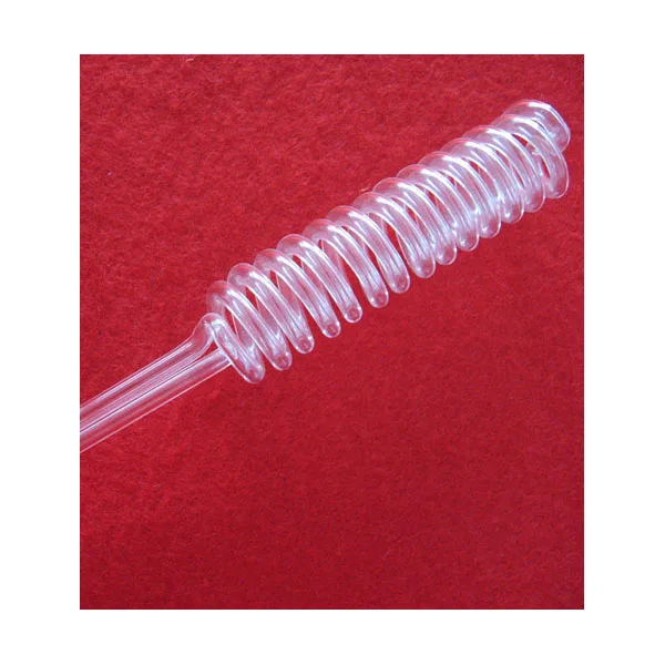 Customized Heat Resistant Polished helix clear coil tube Quartz Glass pipe quartz spiral tube