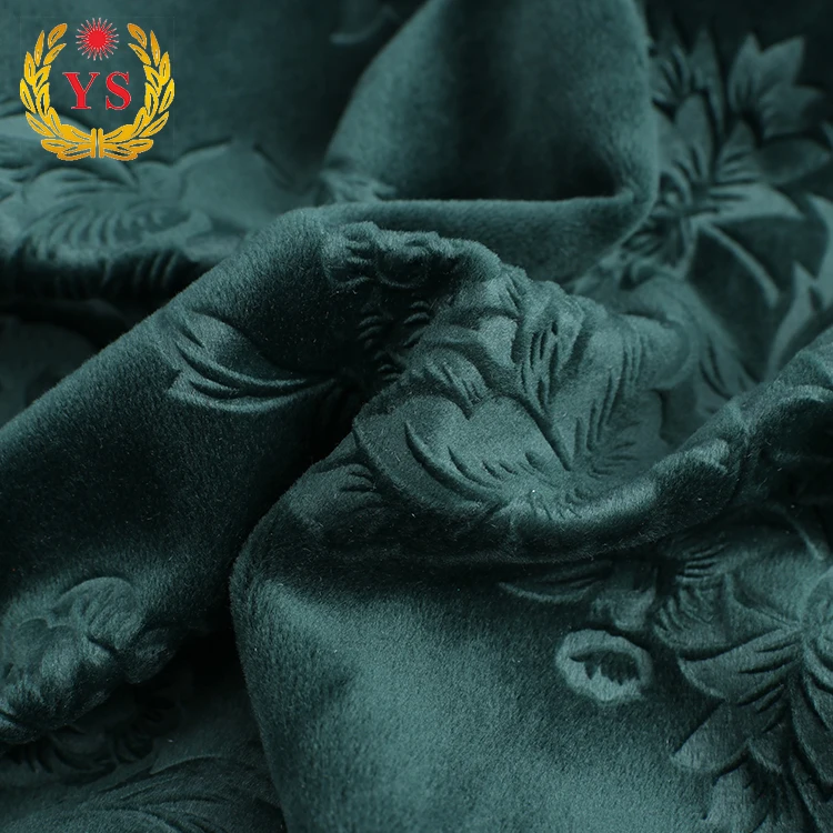 
Top selling wholesale 3d emboss polyester velvet upholstery fabric 