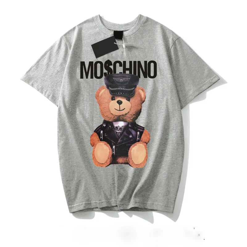  2020 summer Women little bear pattern short sleeve o neck loose t shirt for women with plus size casual streetwear tops