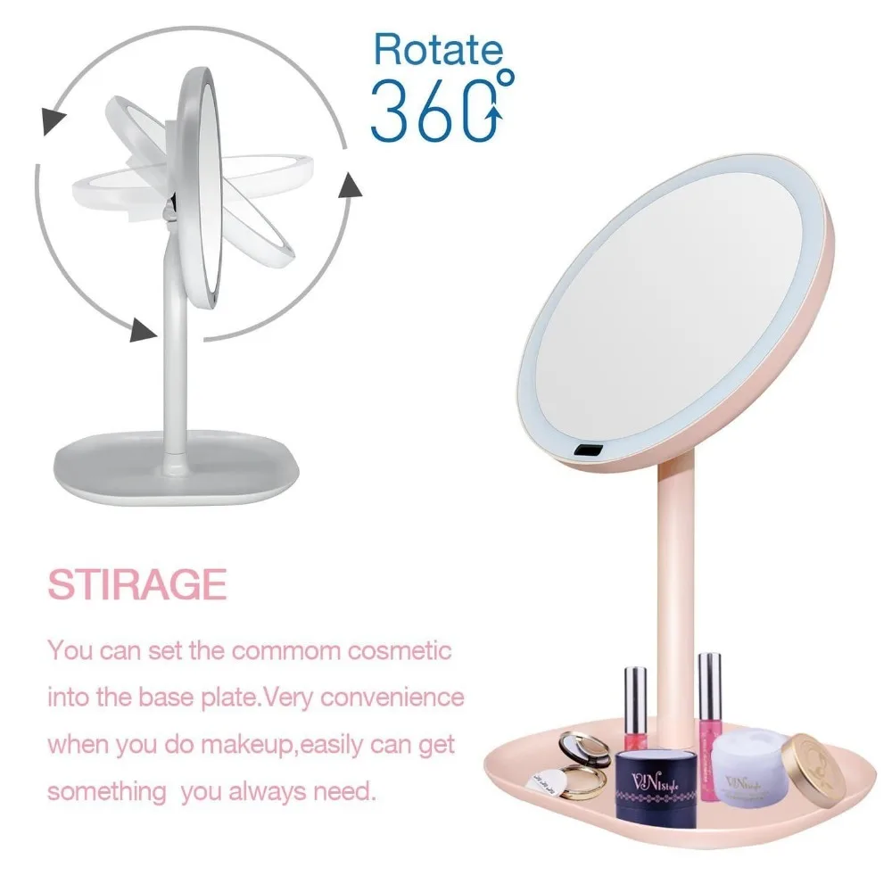 Hot Sale Single Side Lighted Usb 30pcs Led Makeup Mirror With Far Infrared Sensor Motion Sensor From China Factory