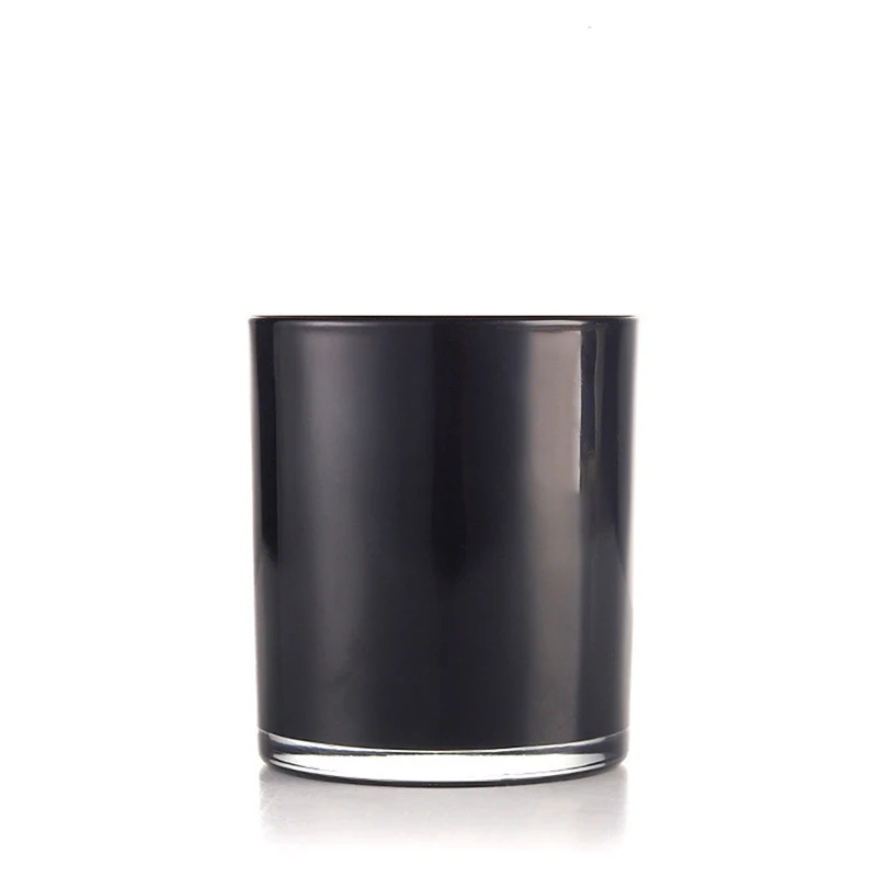 6 Oz 8 Oz 12 Oz White Frosted Glass Candle Holder Glass Candle Jar Without Round Cover