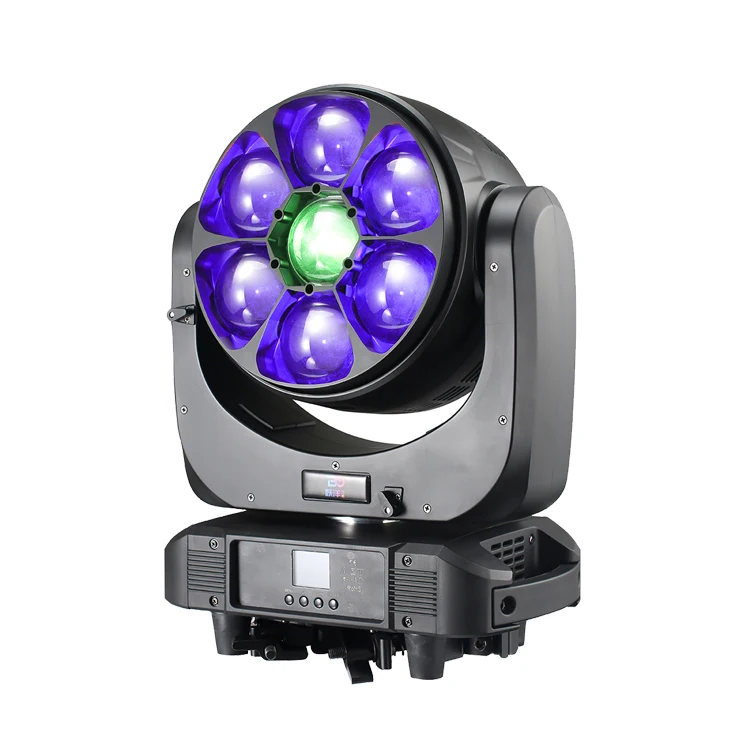 LED Professional stage decoration 60W rgbw 4-in-1 zoom 7x60w DJ Lighting beam zoom wash LED Stage Light