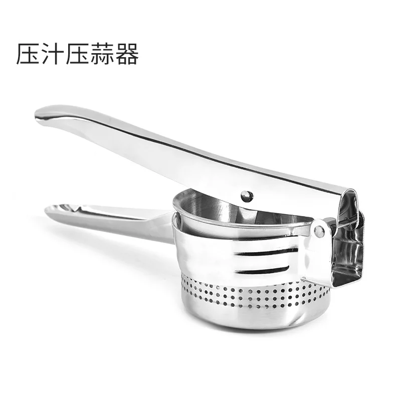 Kitchen accessories stainless steel Garlic Chopper Press Metal Hand Press Roller Peeler garlic press