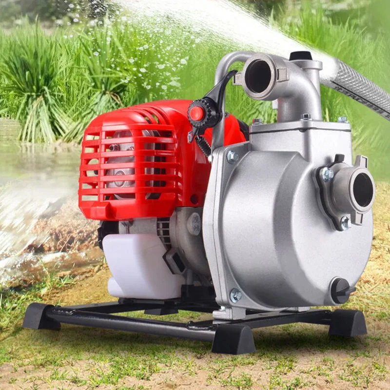 Gasoline powered water pump 1 inch 1.5 inch high power agricultural pumping machine garden farm irrigation machine