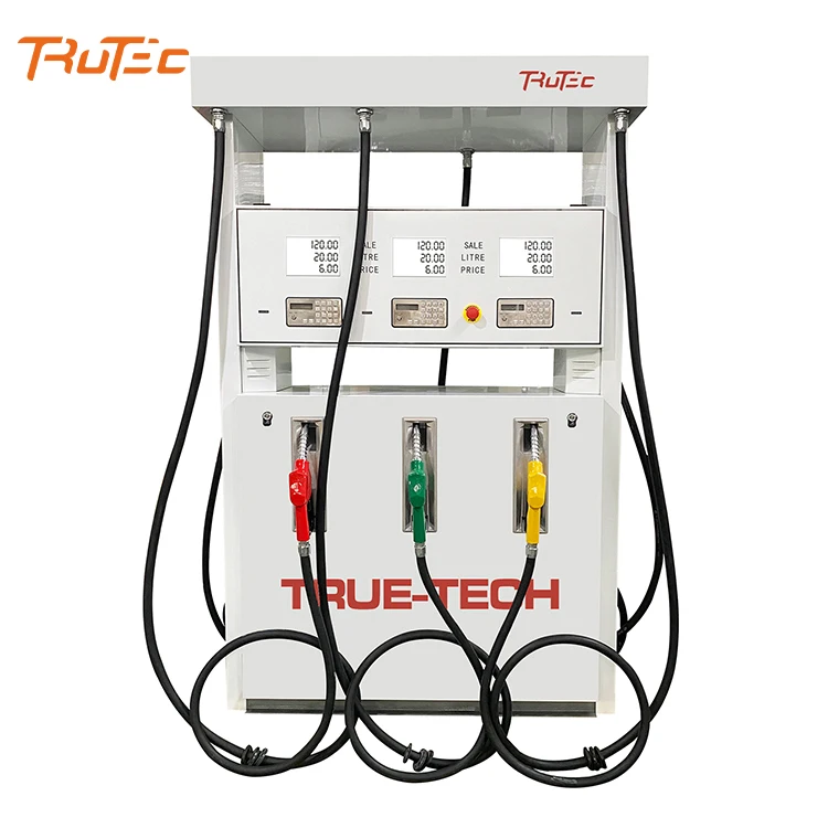 High quality customized gasoline pumping meters double display single nozzle fuel dispenser