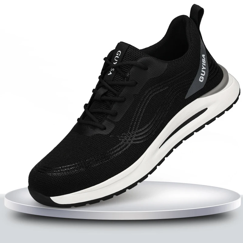 New summer breathable anti-smashing anti-puncture soft-soled steel toe cap safety shoes industrial site custom shoes