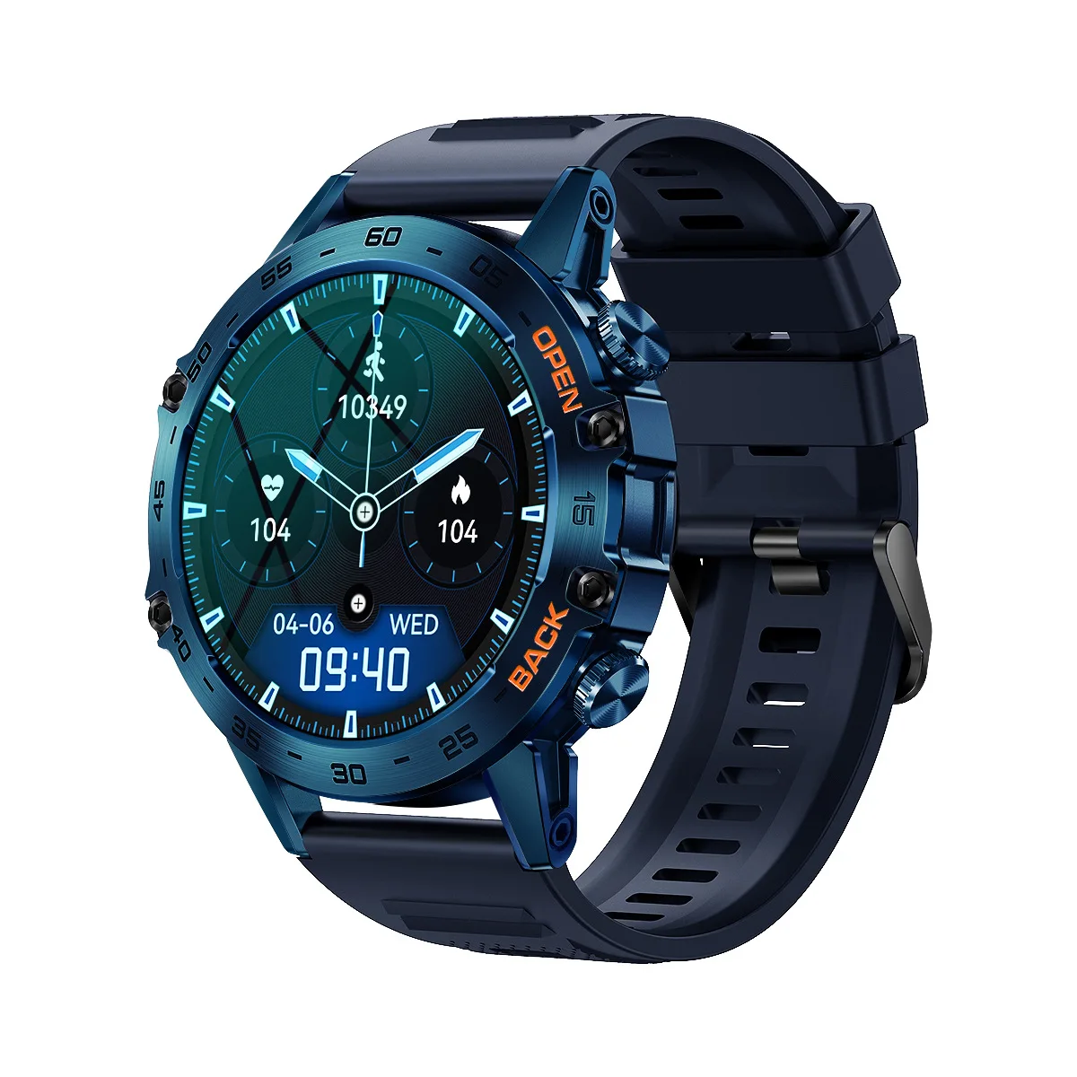 Men Smartwatch K52 Outdoor Watch 1.39inch HD Display Chip RTL8763EW BT Calling 20 Sport Modes Heart Rate Monitoring