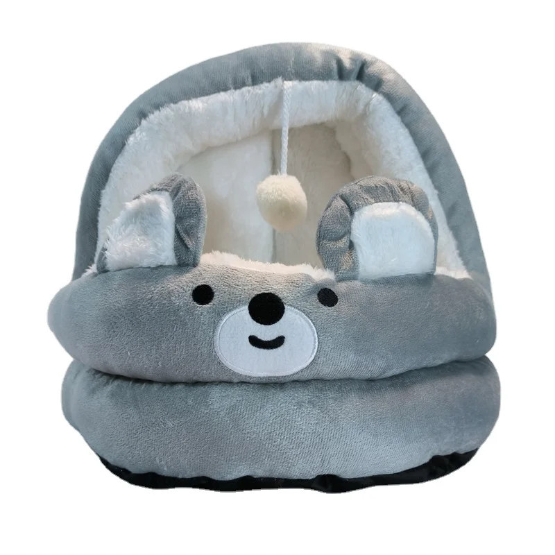 Winter heat preservation can unpick and wash thickening cat house semi-closed cat house cat bed of the four seasons