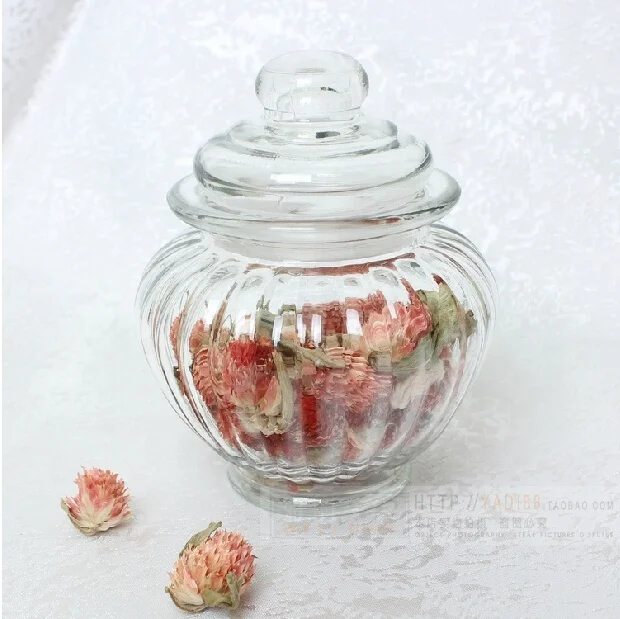 280ml 10oz Glass Jar with Glass Direct Lid for Candy Honey Sugar Candle