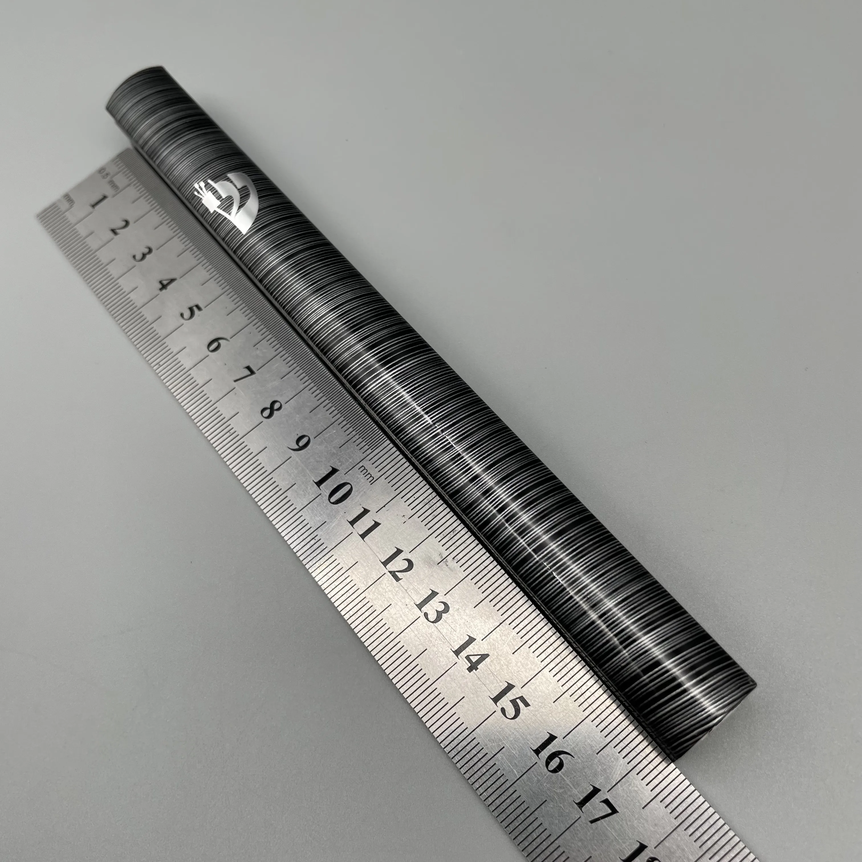 Aluminum Mezuzah Case Black Shin Design Easy Peel and Stick Judaica Door Mezuza for Scroll