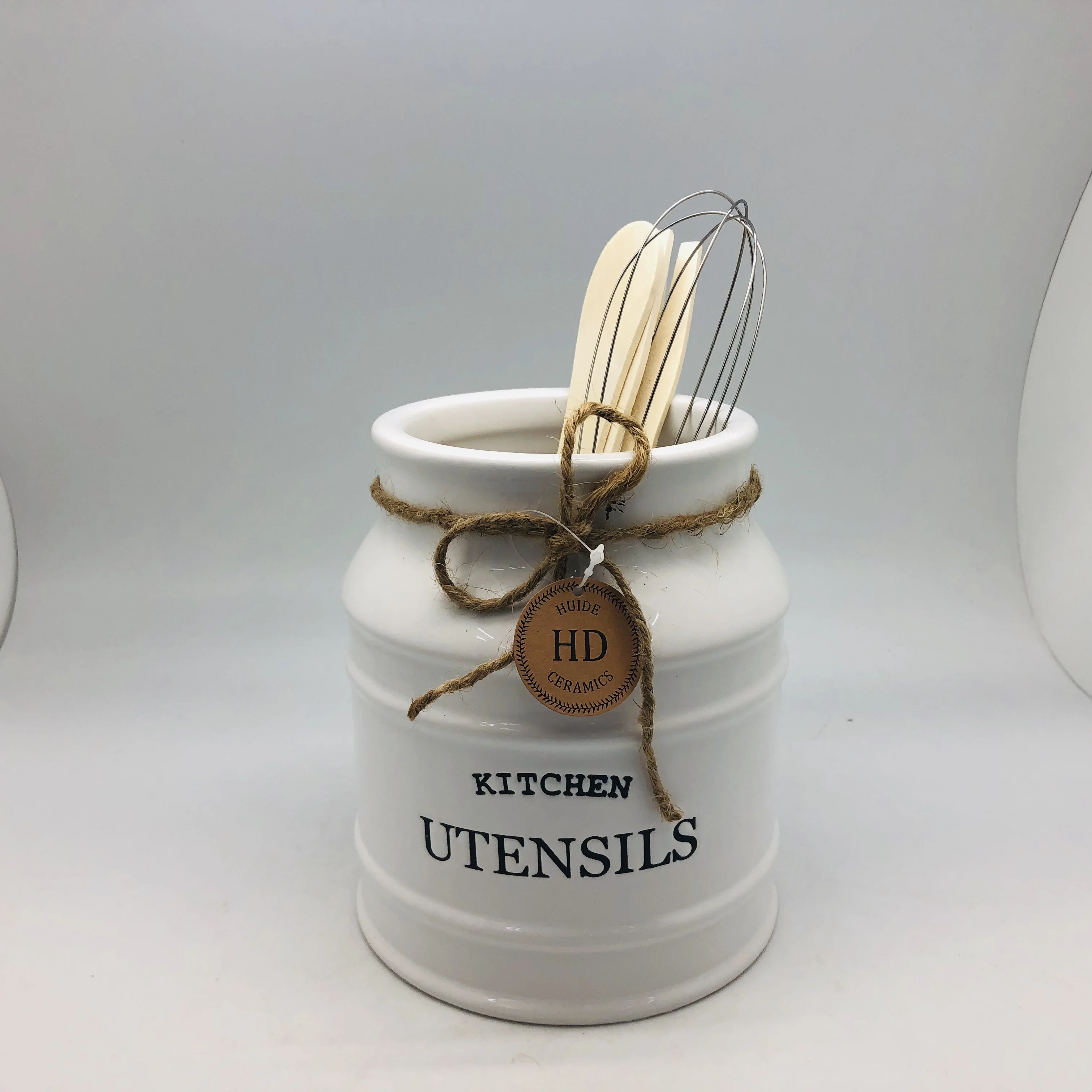 Wholesale Ceramic Tableware Holder Custom Ceramic Tool Holder Kitchen Accessory Cutlery Holder For Home