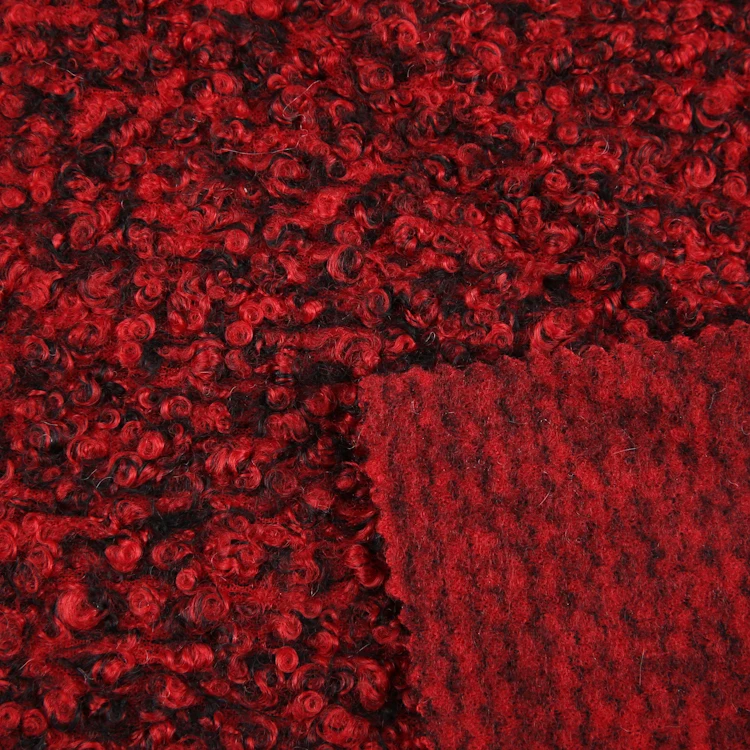 Make to order two-tone 100% polyester fleece teddy clothes fabric china