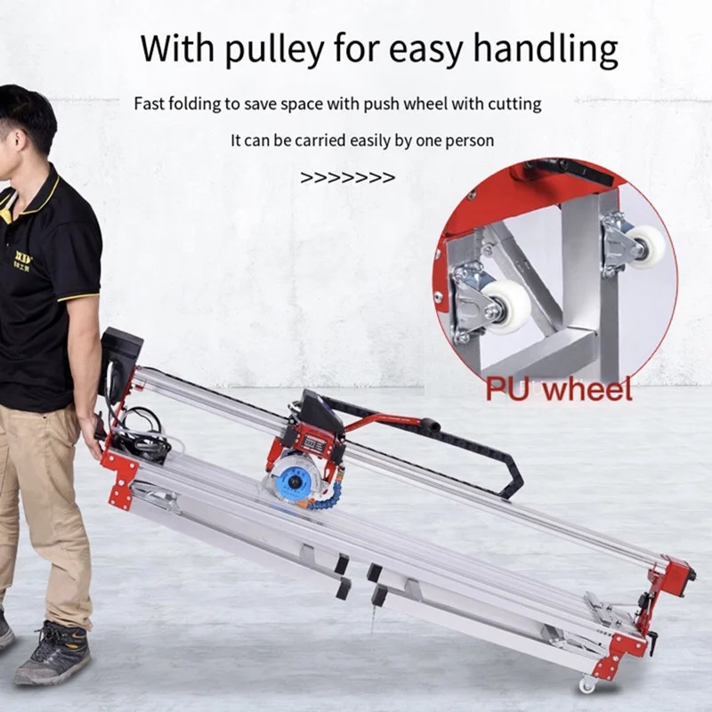 Desktop automatic tile cutting machine portable multifunctional granite stone electric equipment slotting tile cutting machine