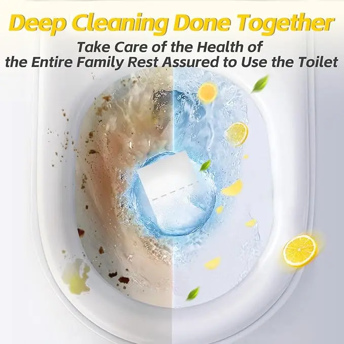 Eco Friendly Septic Safe Toilet Bowl Cleaning Sheet Efficiently Remove Stains Odors Toilet Cleaner Sheets