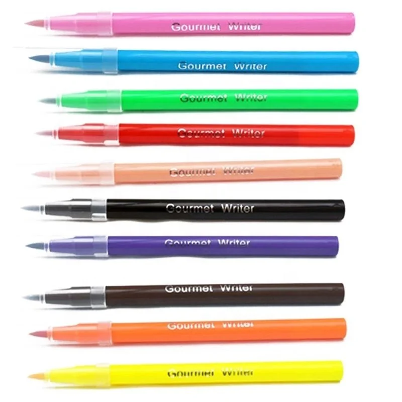 10 видов цветов foodoodler съедобные чернила Ручки Маркеры fineliners для украшения торта