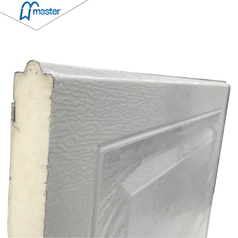 Chinese Manufacturer Wholesale Sectional 40mm 50mm Sandwich Panel Steel PU Foam Overhead Insulated Garage Door Panels For Villa