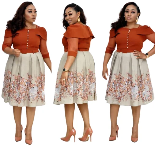 Fashion New Style Factory Price Kitenge Dress Designs For African Women Vestidos Dresses Dashiki Plus