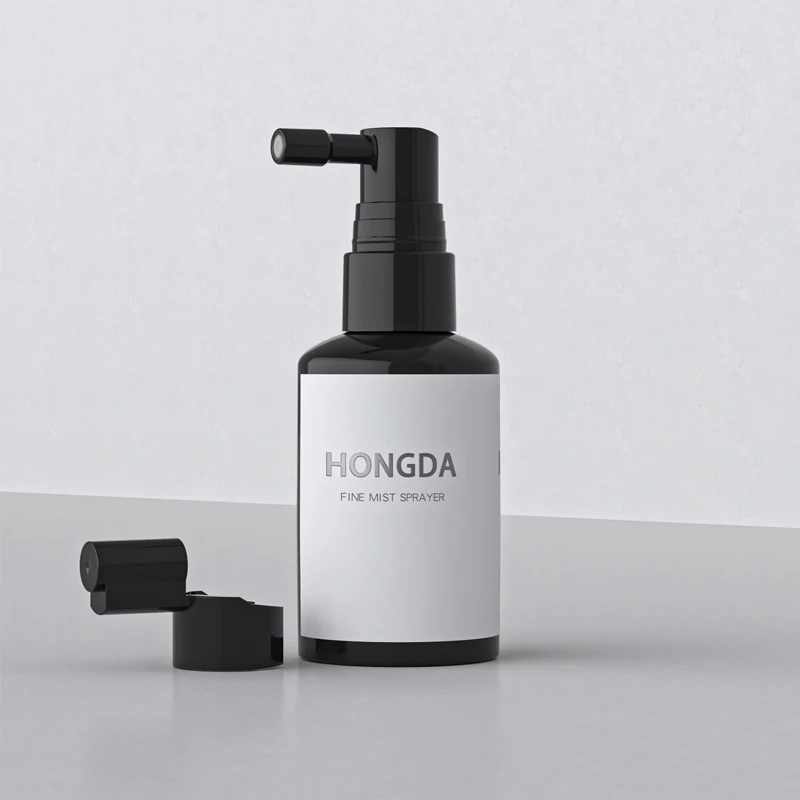 Personal care medicine nasal spray bottle plastic fine mist sprayer head