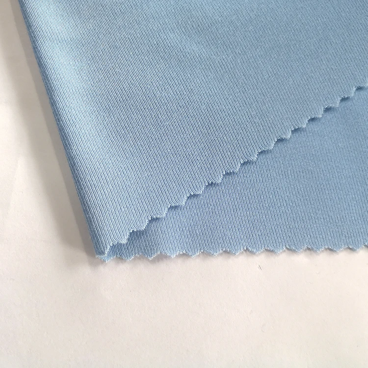 
Super popular 40S solid 100% bamboo knitted interlock fabric for clothes-18003785 