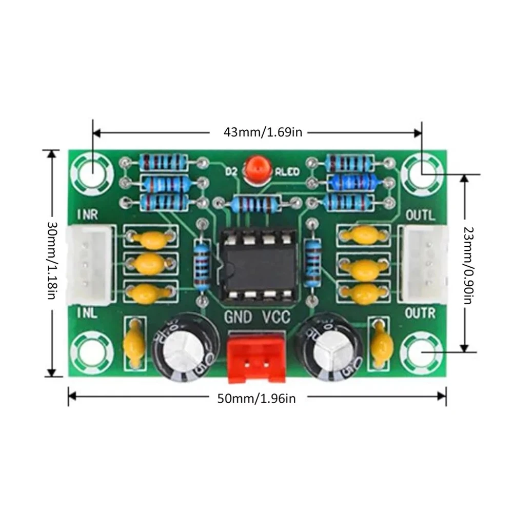 NE5532 ne5532 предусилитель 5 раз широкий диапазон напряжения 12-30V G10-004 мини-предусилитель операционный усилитель