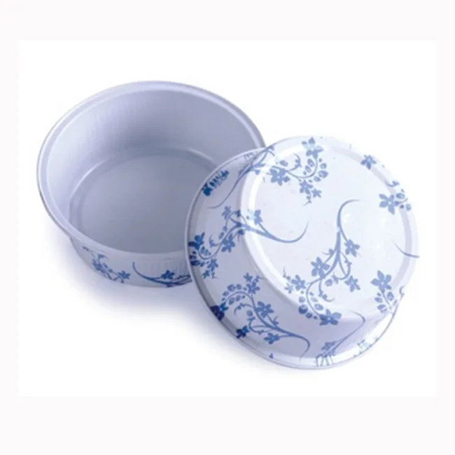 Colorful Aluminum Disposable Foil Baking Cup Container Aluminium Foil Baking Pans With Lid