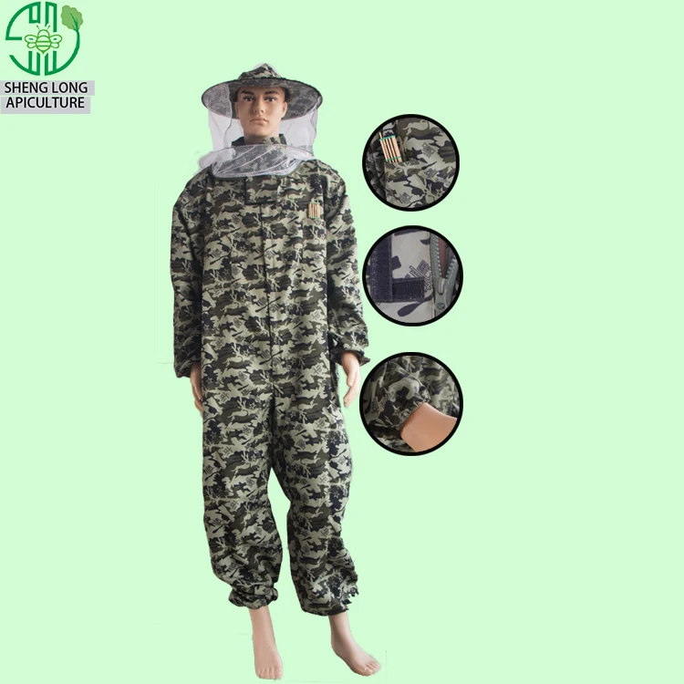 Apiculture beekeeping Large polyester cotton bee keeping clothing for beekeeper bee suit protection