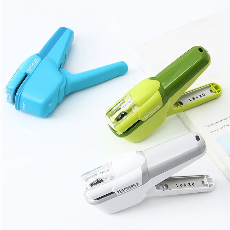 
Easy Use Safe KOKUYO Harinacs SLN-MSH110 Staple-Free Stapler Creative Staple-less Manual Stapler 