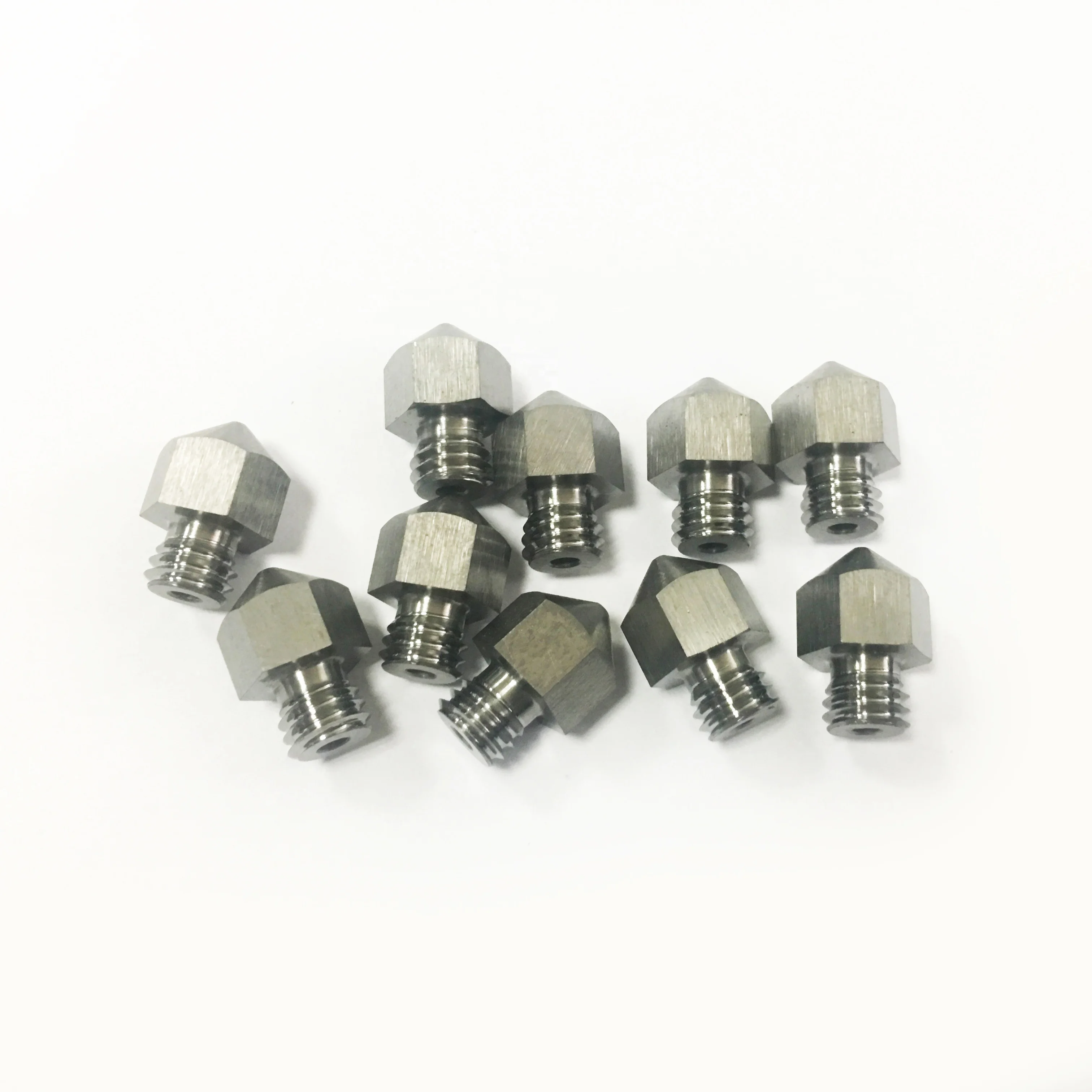 MK8/V6 tungsten carbide 3D printer nozzles