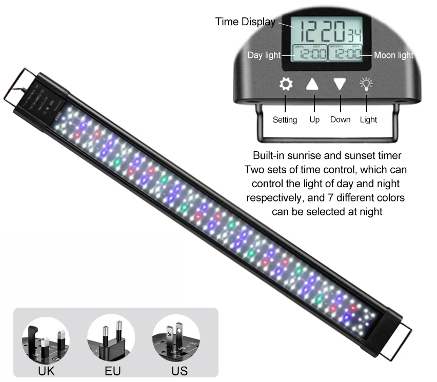  120 см LED аквариум аксессуары RGB светодиодные огни водные растения выращивать искуственной травы для декора из водонепроницаемого материала Коралловый