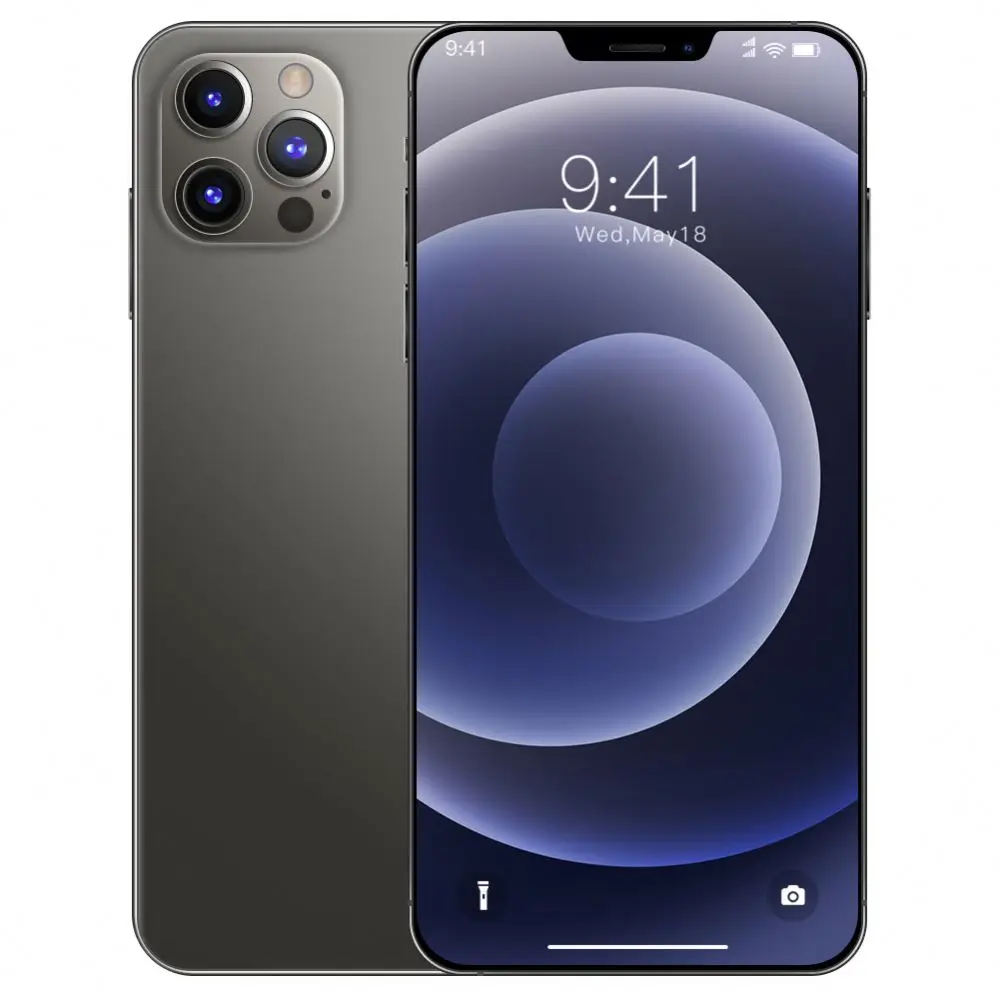 Глобальная версия i12 pro max высокой четкости 6 7 дюймов Распознавание лиц смартфон 12 Гб + 512 продолжительное время работы в режиме ожидания: держатель для мобильного телефона